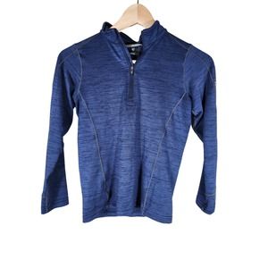 KUHL Boys Navy Blue Long Sleeve Quarter Zip Pullover SZ S (7-8)